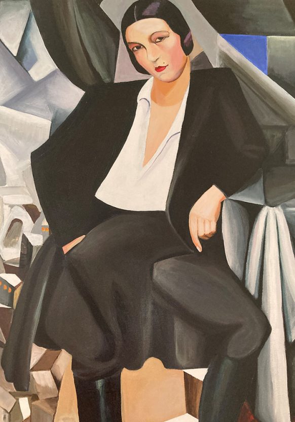 Reproduction of Tamara de Lempicka, Portrait of Duchess