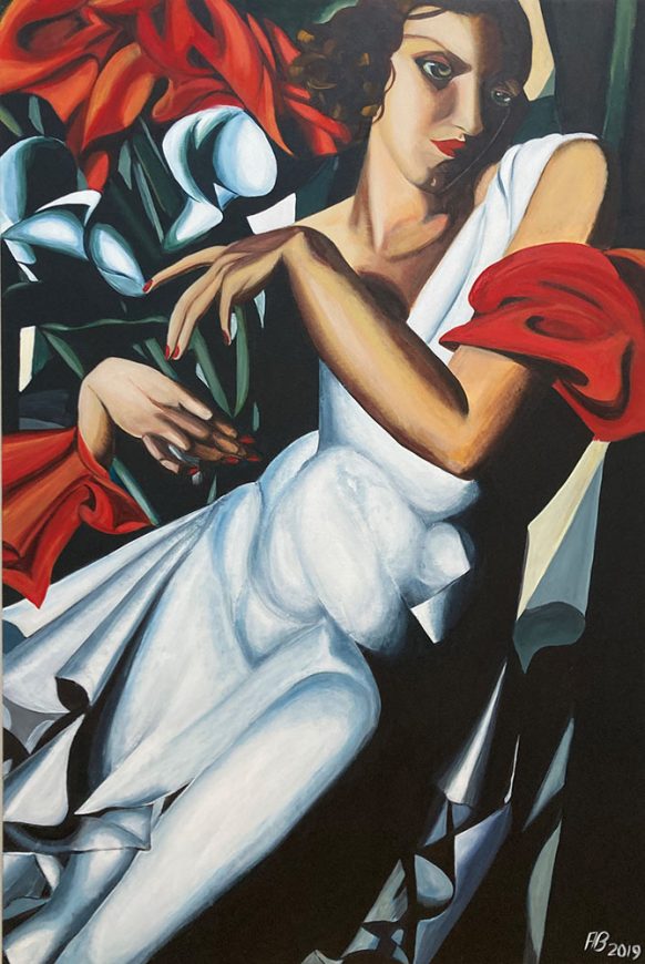 Reproduction of Tamara de Lempicka, Portrait of Ira